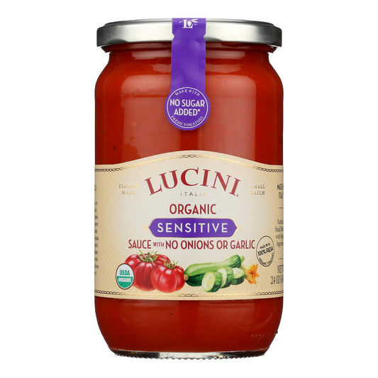 Lucini Italia - Pasta Sauce Organic Sensitive - Case Of 6-12 Oz