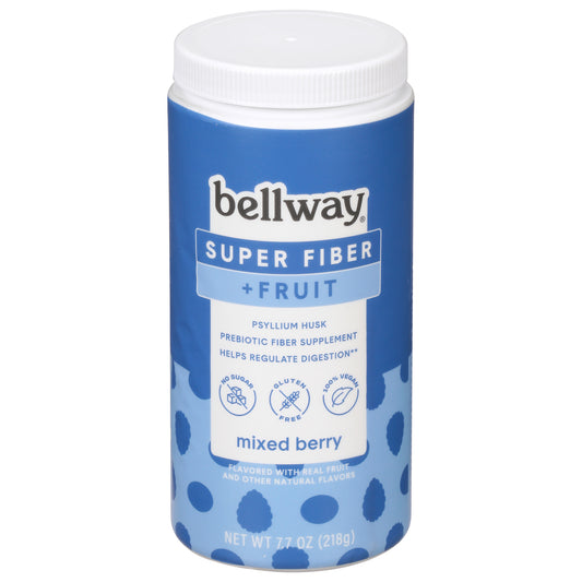 Bellway - Super Fiber + Fruit Powder Mix Berry - Case Of 4-7.7 Ounces