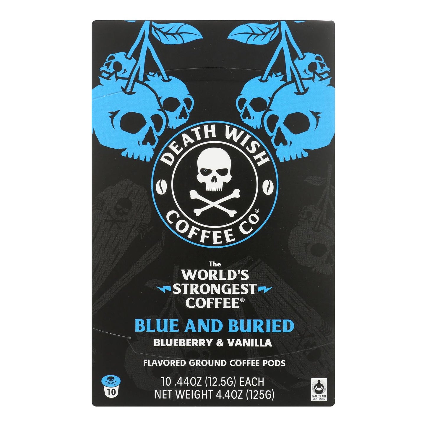 Death Wish Coffee - Coffee Blue & Buried Single Serve - Case Of 6-10 Count