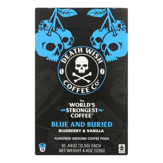 Death Wish Coffee - Coffee Blue & Buried Single Serve - Case Of 6-10 Count