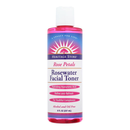 Heritage Store - Rosewater Facial Toner - 1 Each - 8 Oz