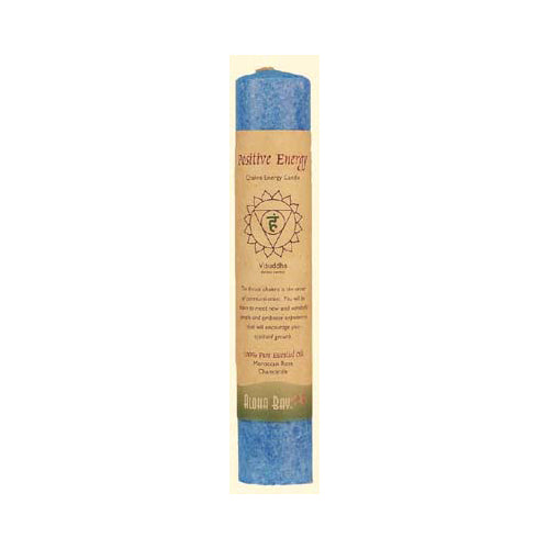 Aloha Bay - Chakra Pillar Candle Positive Energy Blue - 1 Candle