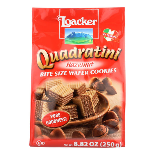 Loacker Quadratini Wafer Cookies  - Case Of 6 - 8.82 Oz