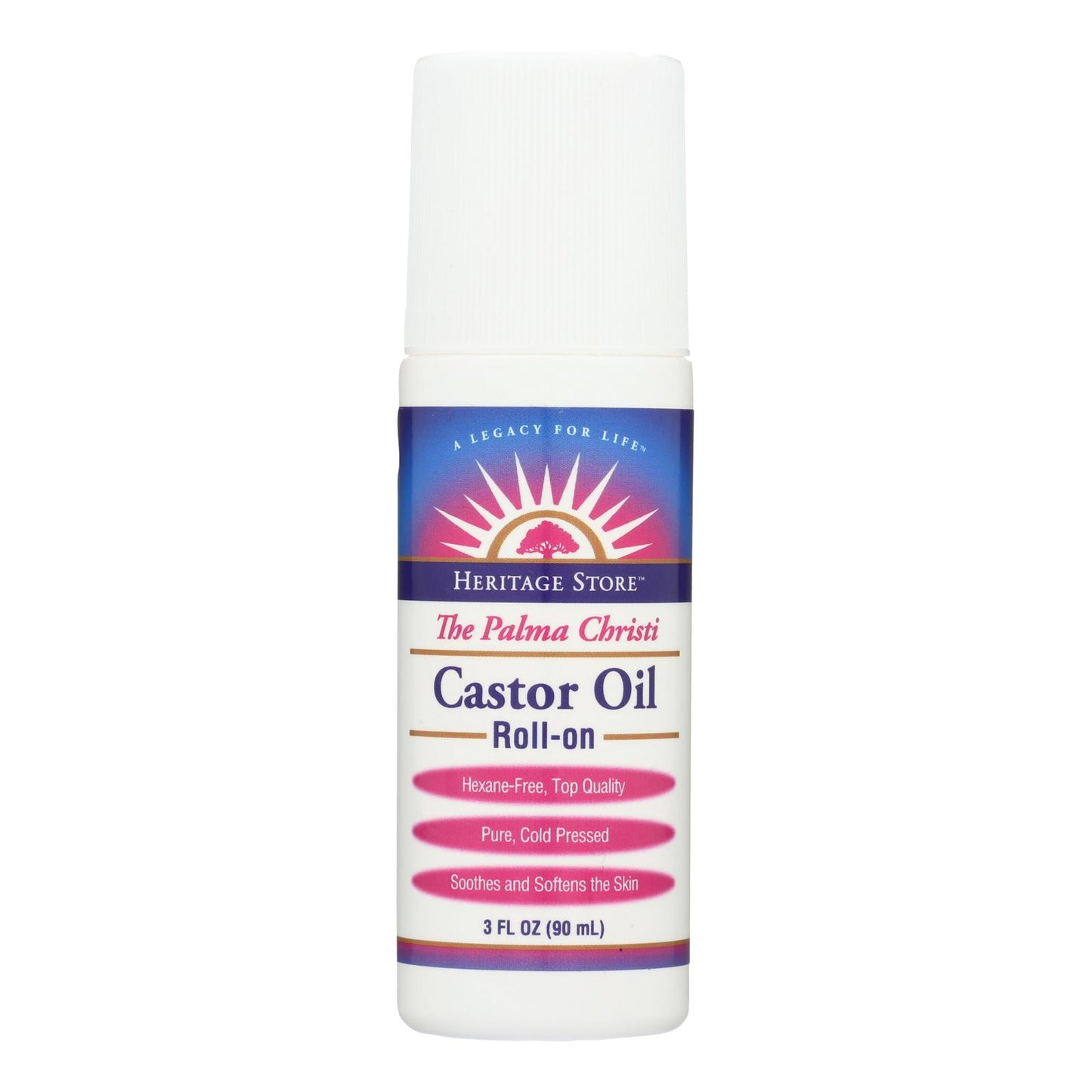 Heritage Products The Palma Christi Castor Oil Roll-on - 3 Fl Oz