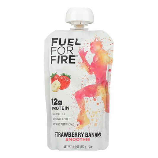 Fuel For Fire Strawberry Banana Smoothie, Strawberry Banana - Case Of 12 - 4.5 Oz