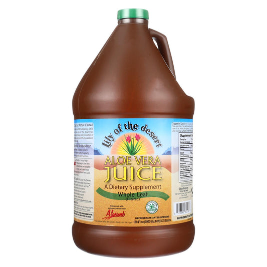 Lily Of The Desert - Organic Aloe Vera Juice - Whole Leaf - Case Of 4 - 1 Gallon