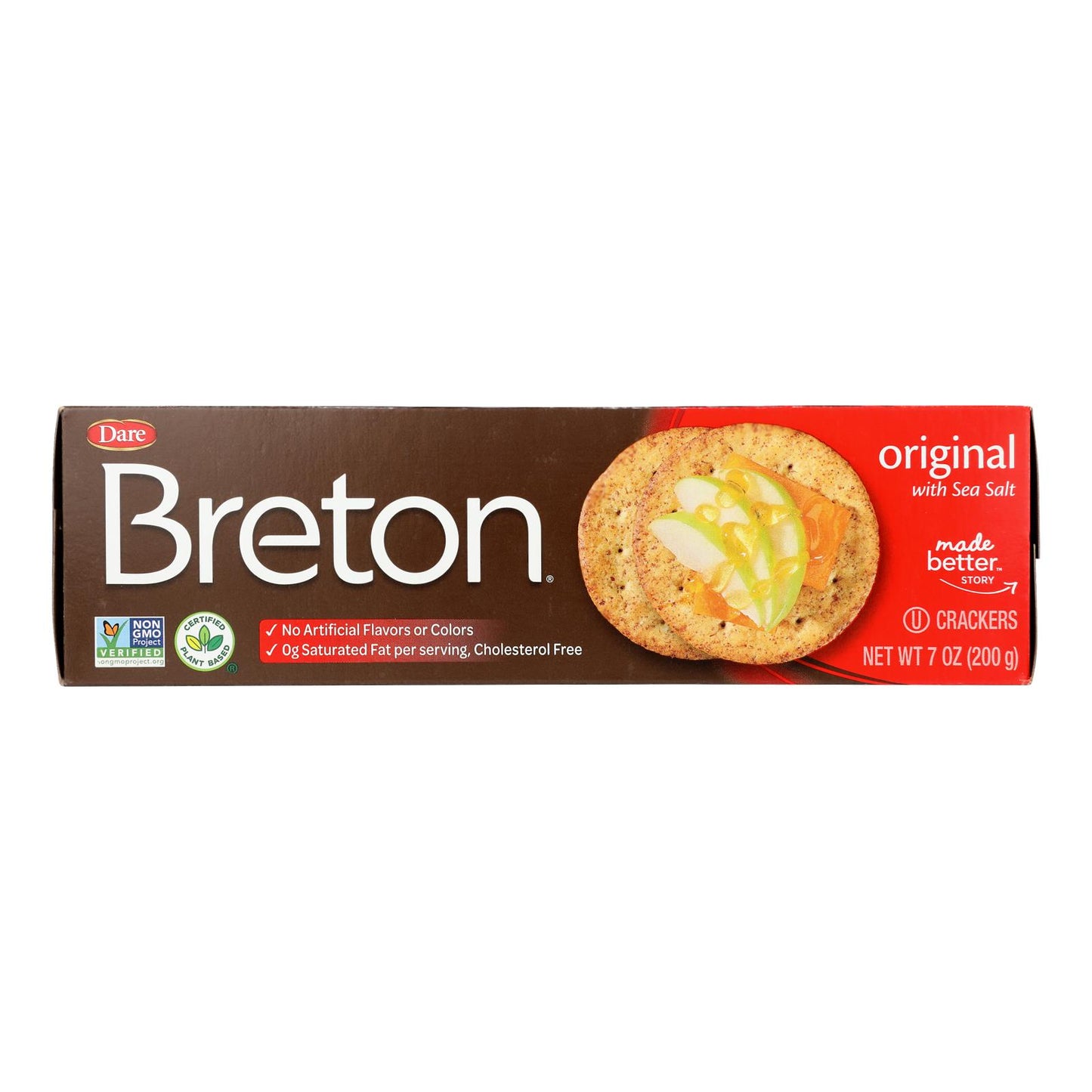 Breton/dare - Crackers Original - Case Of 12-7 Oz