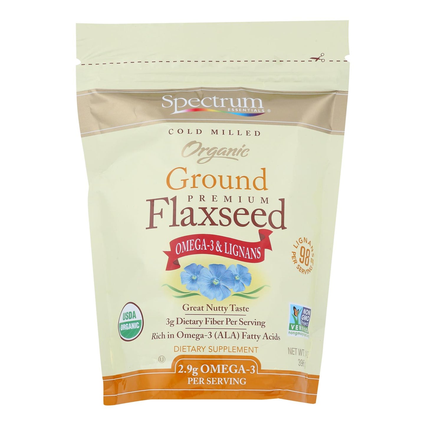 Spectrum Essentials Organic Ground Flaxseed - 14 Oz