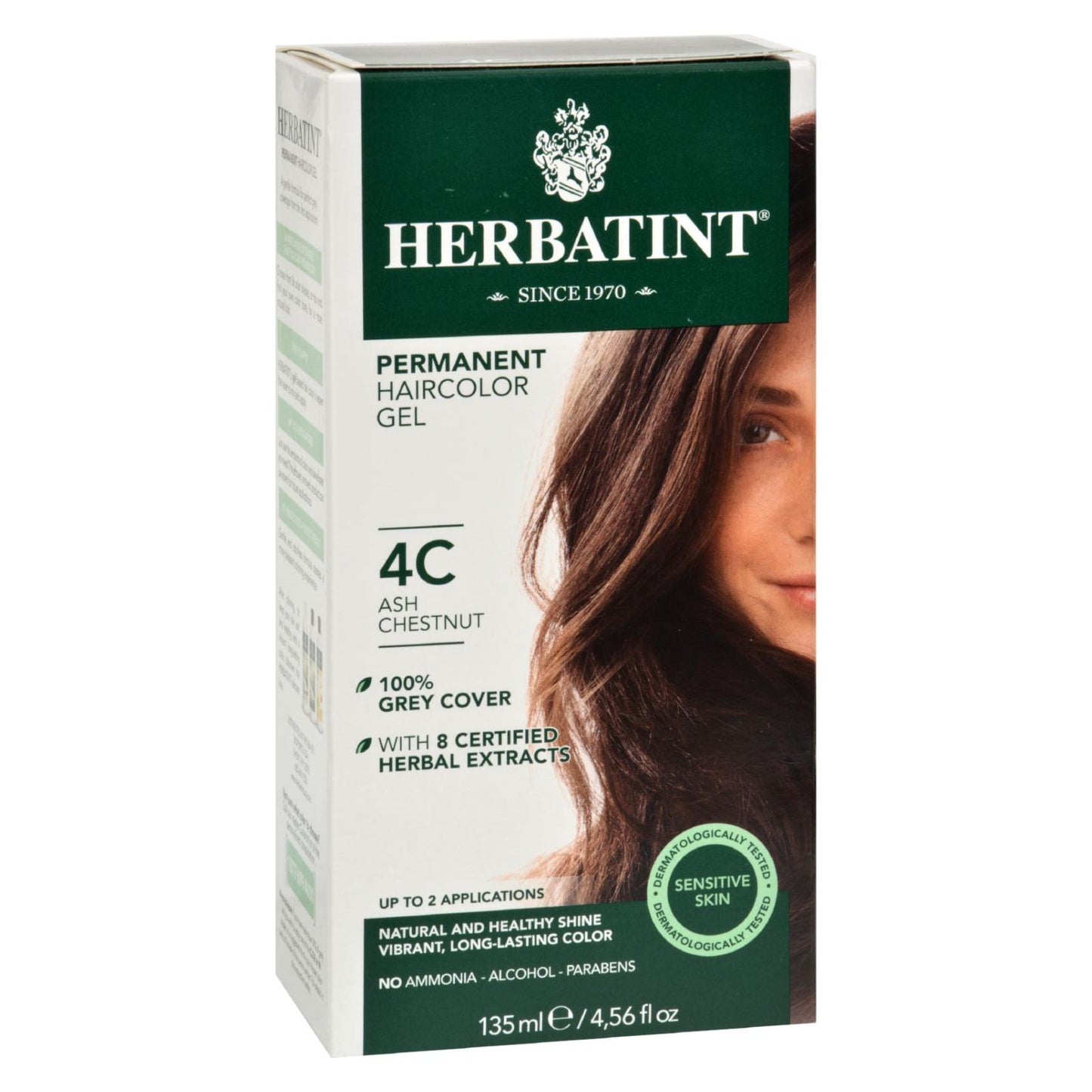 Herbatint Haircolor Kit Ash Chestnut 4c - 4 Fl Oz