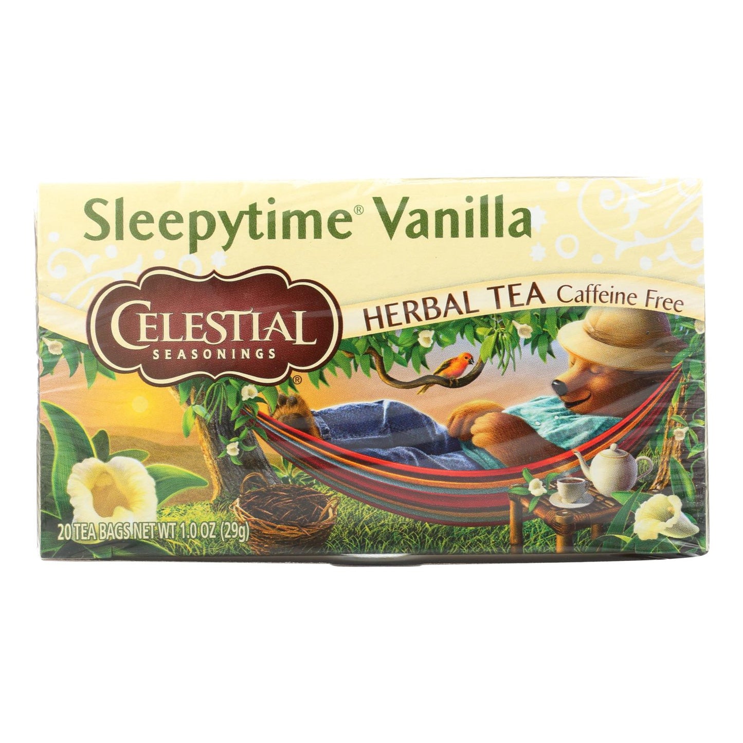 Celestial Seasonings Herbal Tea - Sleepytime Vanilla - Case Of 6 - 20 Bag