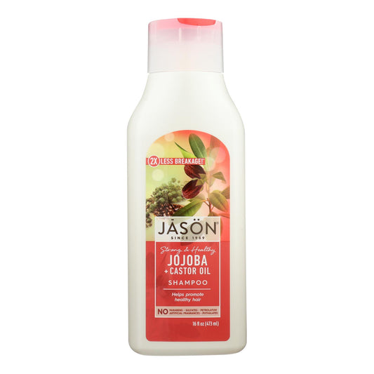 Jason Pure Natural Shampoo Long And Strong Jojoba - 16 Fl Oz