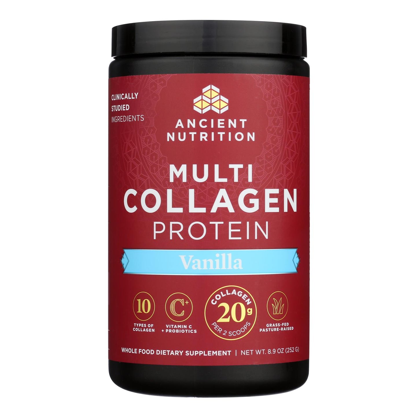 Ancient Nutrition - Mlti Collagen Protein Vanlla - 1 Each 1-8.9 Oz