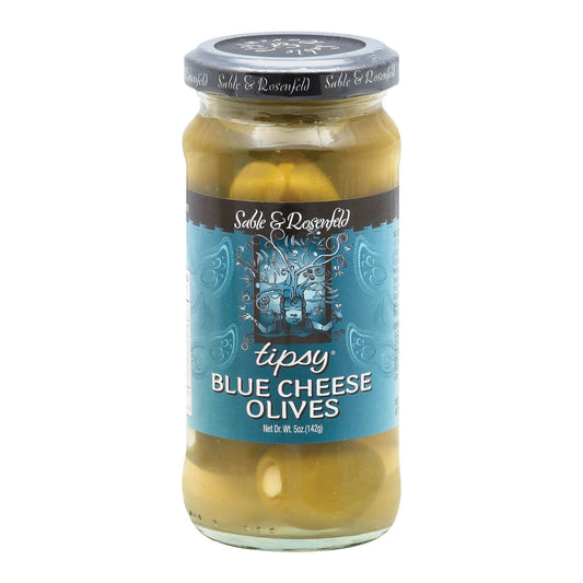 Sable And Rosenfeld Tipsy Olives - Blue Cheese - Case Of 6 - 5 Oz.