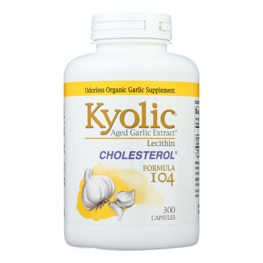 Kyolic - Aged Garlic Extract Cholesterol Formula 104 - 300 Capsules