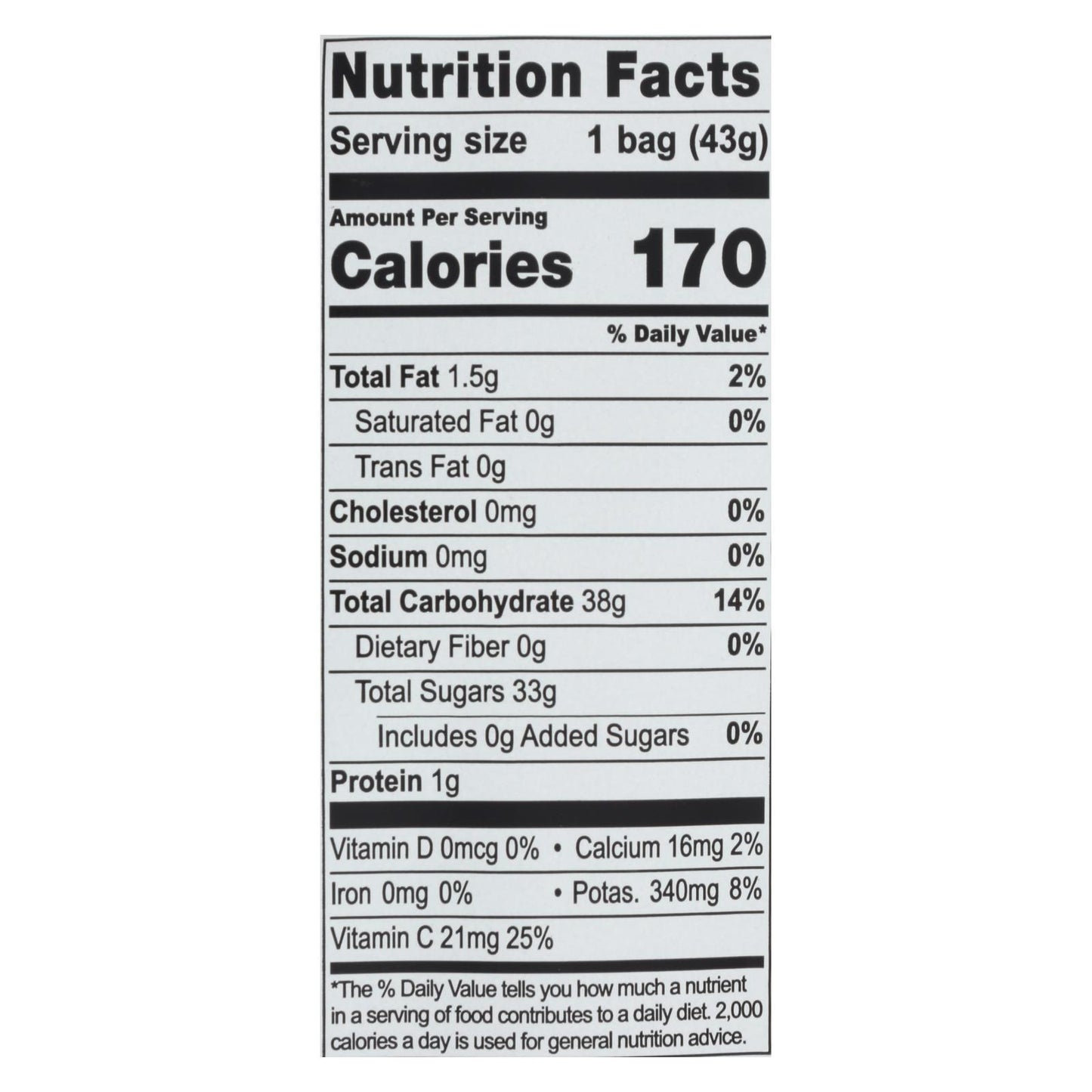 Natierra Freeze Dried - Mangos - Case Of 12 - 1.5 Oz.