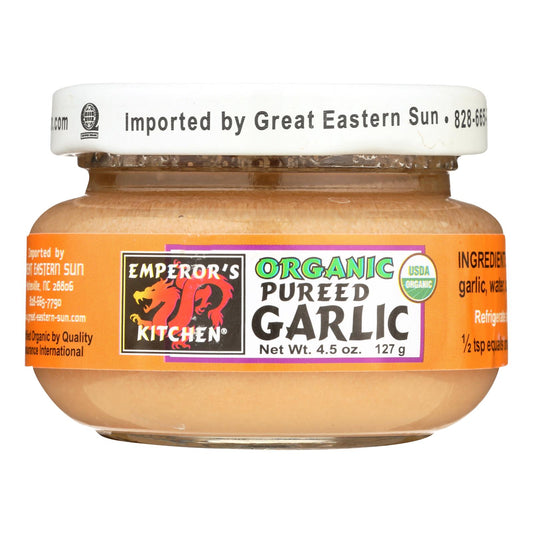 Emperor's Kitchen Organic Garlic - Pureed - Case Of 12 - 4.5 Oz.