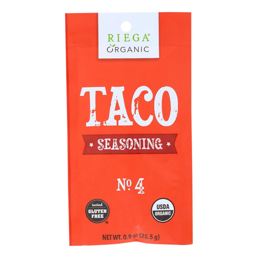 Riega Foods Seasoning - Organic - Taco - No. 4 - .9 Oz - Case Of 8