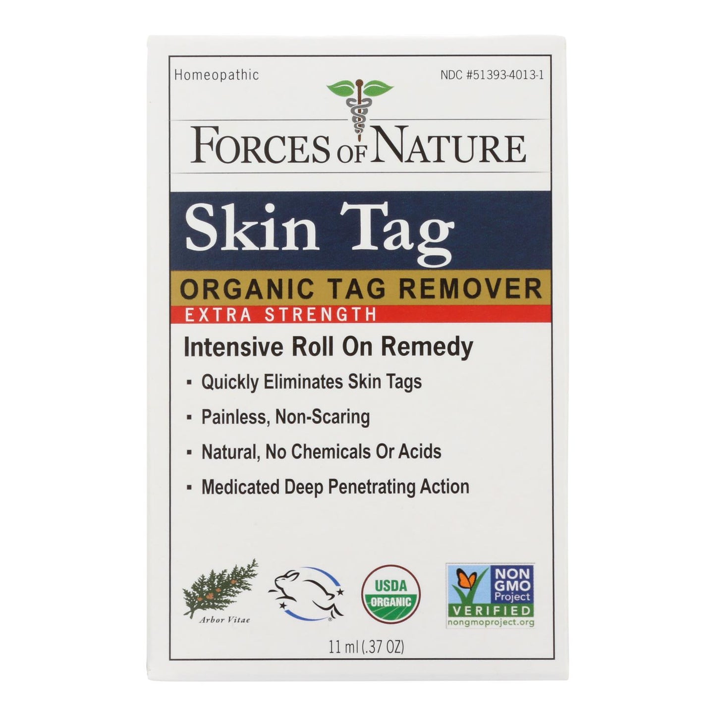 Forces Of Nature - Skin Tag Control - Certified Organic - Extra Strength - 11 Ml