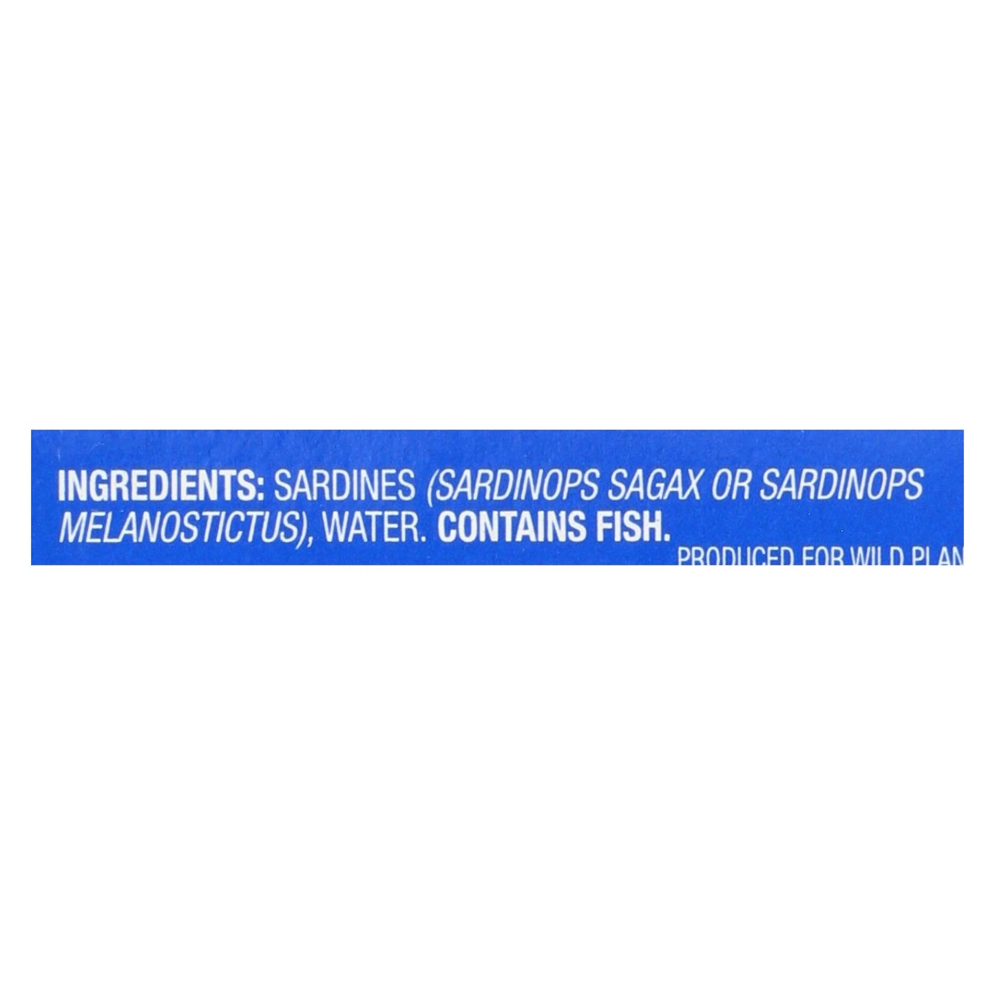 Wild Planet Sardines In Water - Case Of 12 - 4.375 Oz.