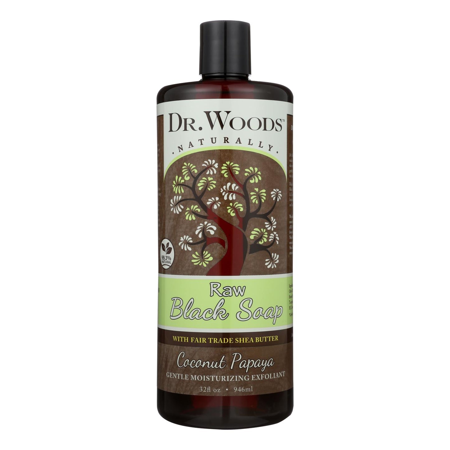 Dr. Woods Naturals Black Soap - Shea Vision - Coconut - 32 Oz