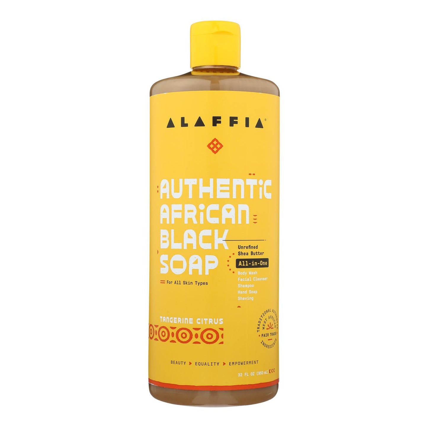 Alaffia - African Black Soap - Tangerine Citrus - 32 Fl Oz.