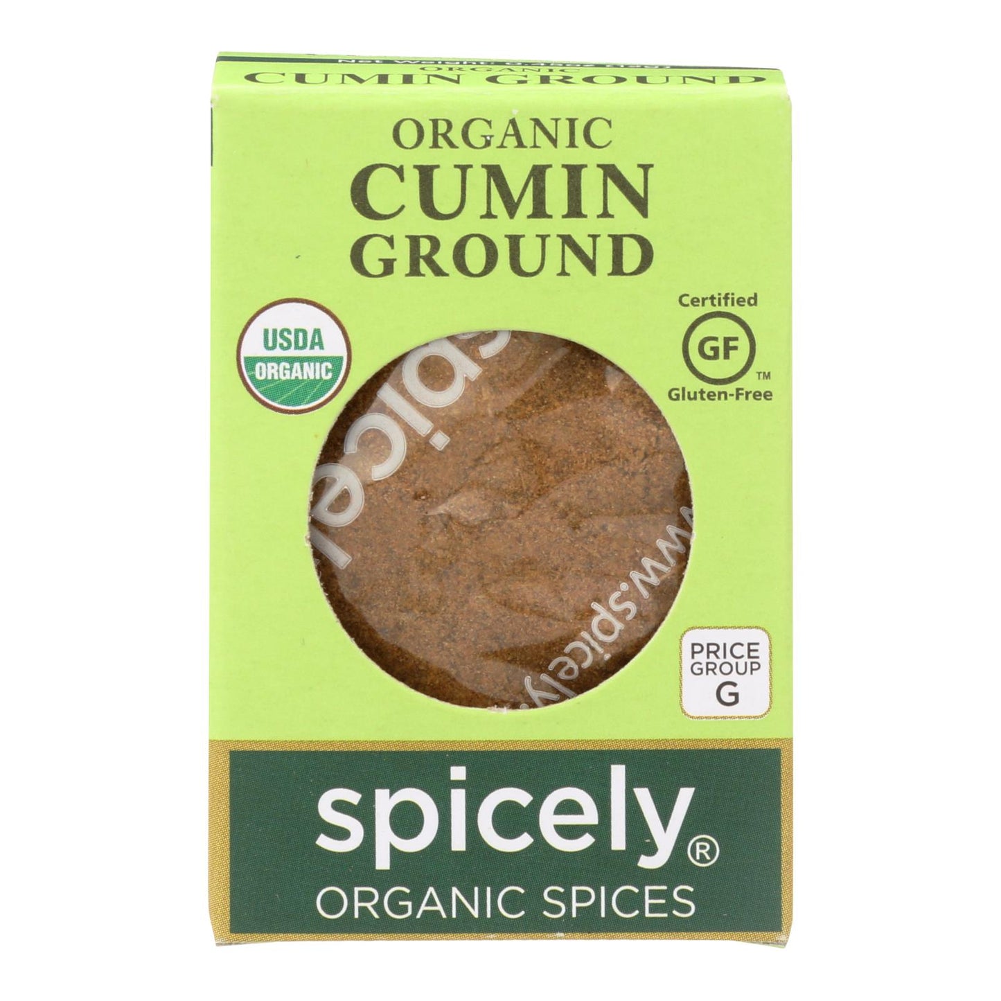 Spicely Organics - Organic Cumin - Ground - Case Of 6 - 0.45 Oz.