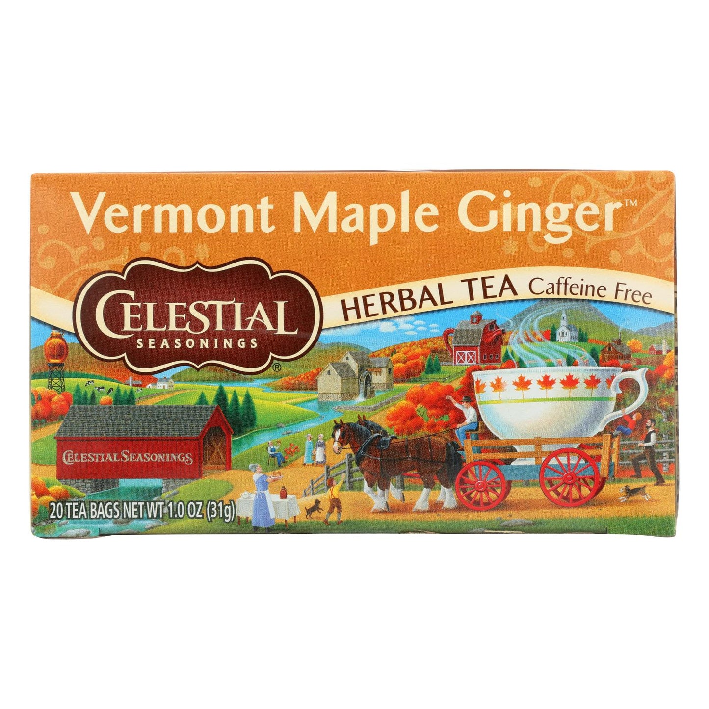 Celestial Seasonings - Tea - Vermont Maple Ginger - Case Of 6 - 20 Bags