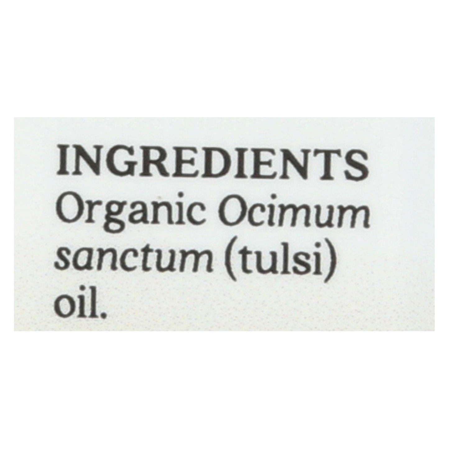 Aura Cacia - Essential Oil - Holy Basil - Case Of 1 - .25 Fl Oz.