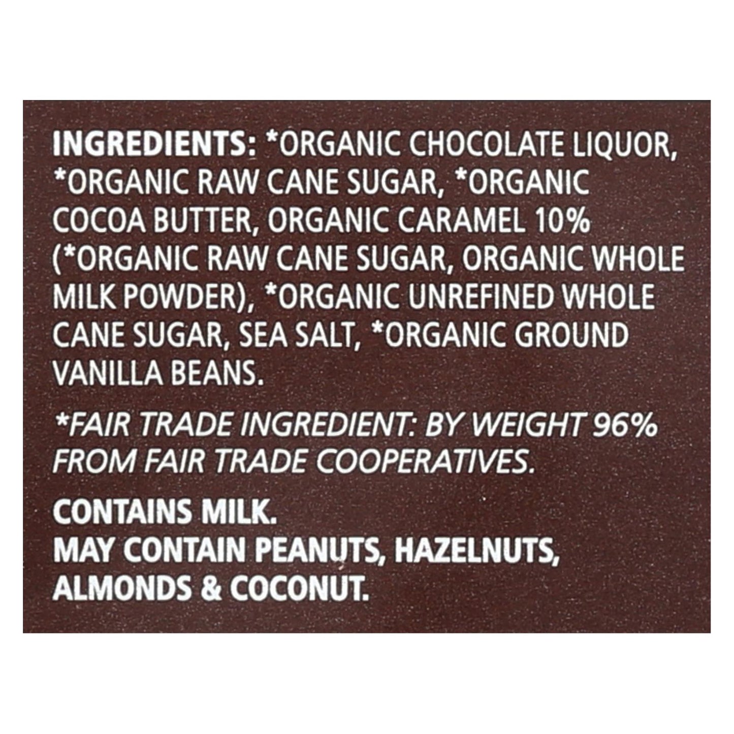 Equal Exchange Organic Milk Chocolate Bar - Caramel Crunch With Sea Salt - Case Of 12 - 2.8 Oz.