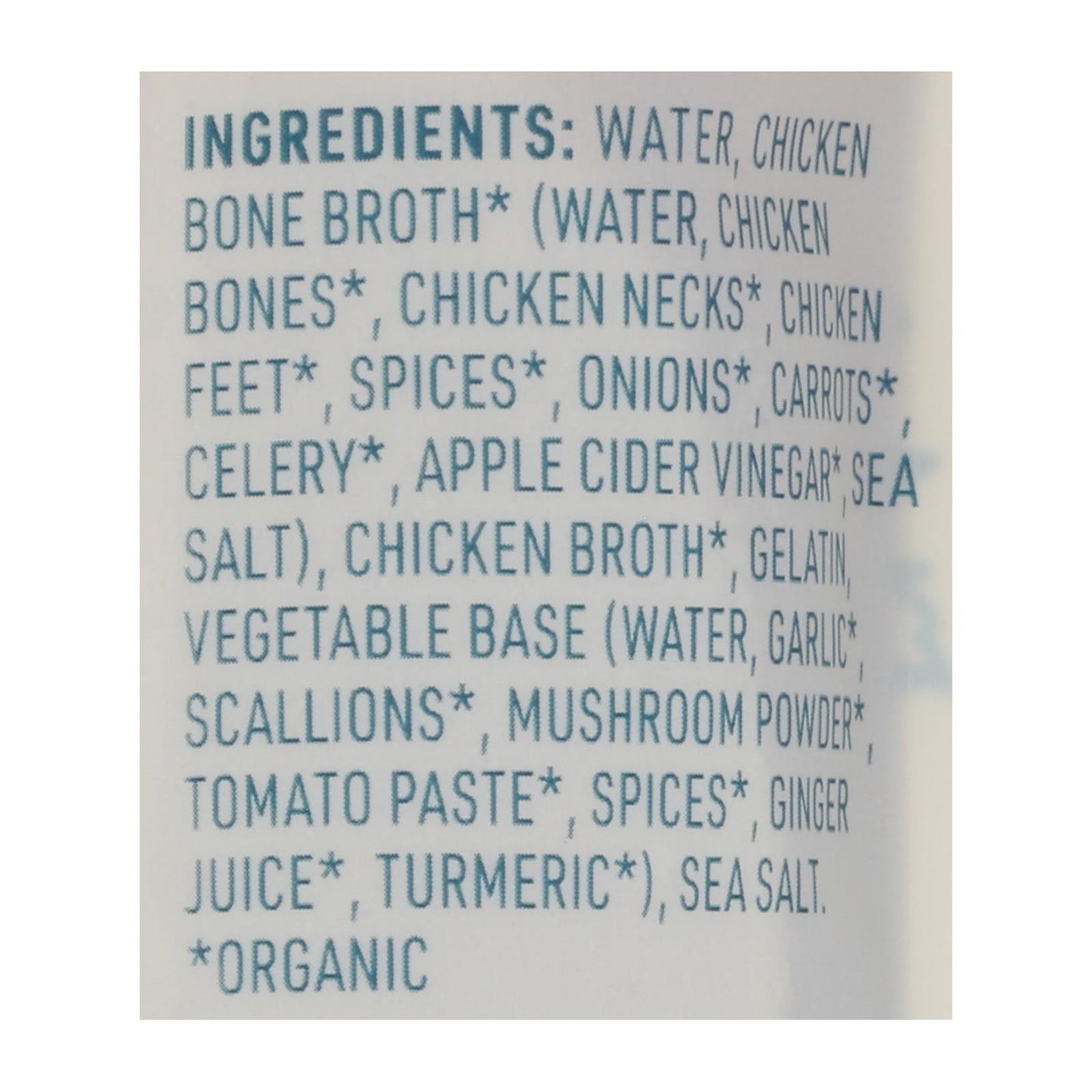 Bare Bones Broth - Bone Broth Organic 2 Chicken Classic - Case Of 8-16 Fluid Ounces