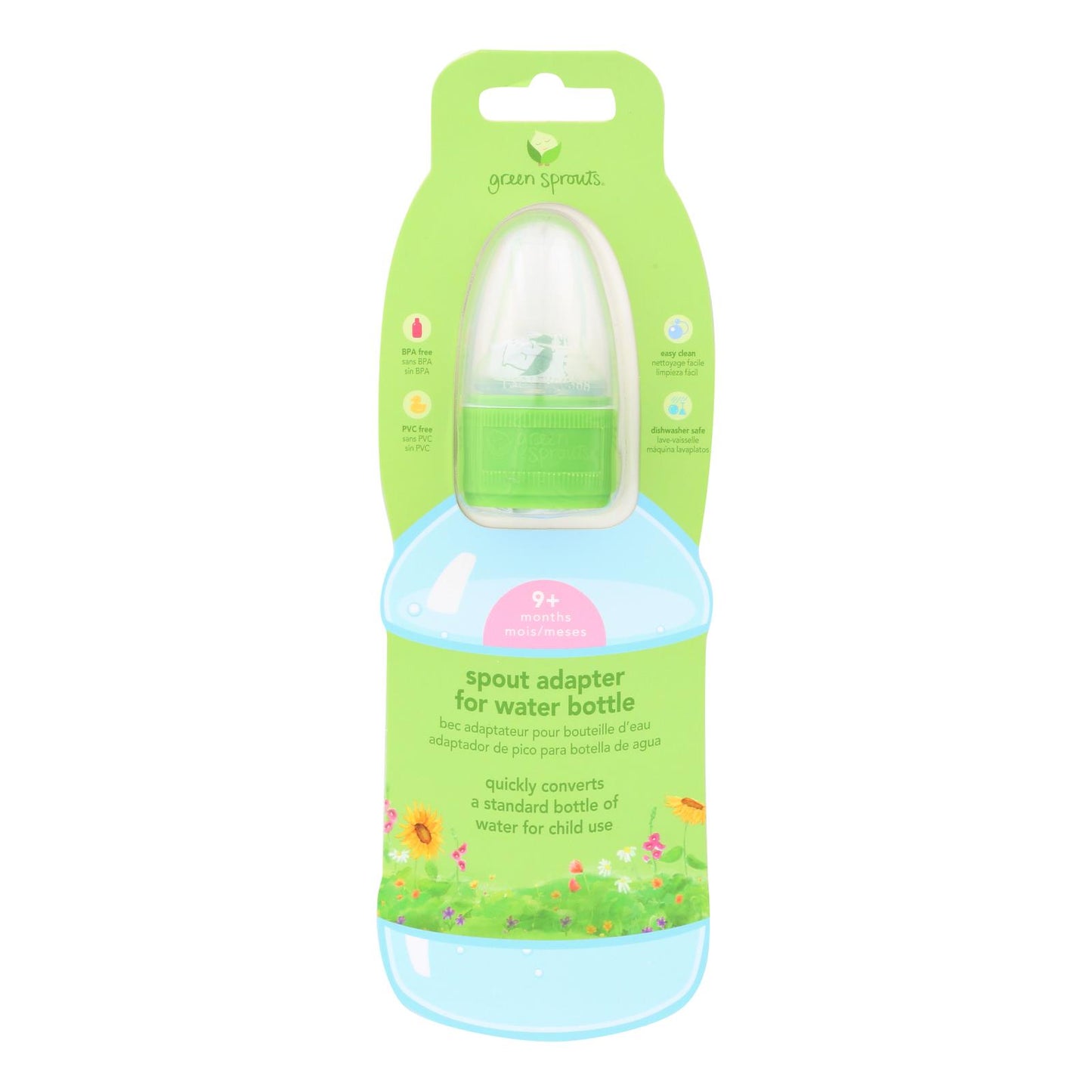 Green Sprouts Water Bottle Cap Adapter - Toddler - 6 To 24 Months