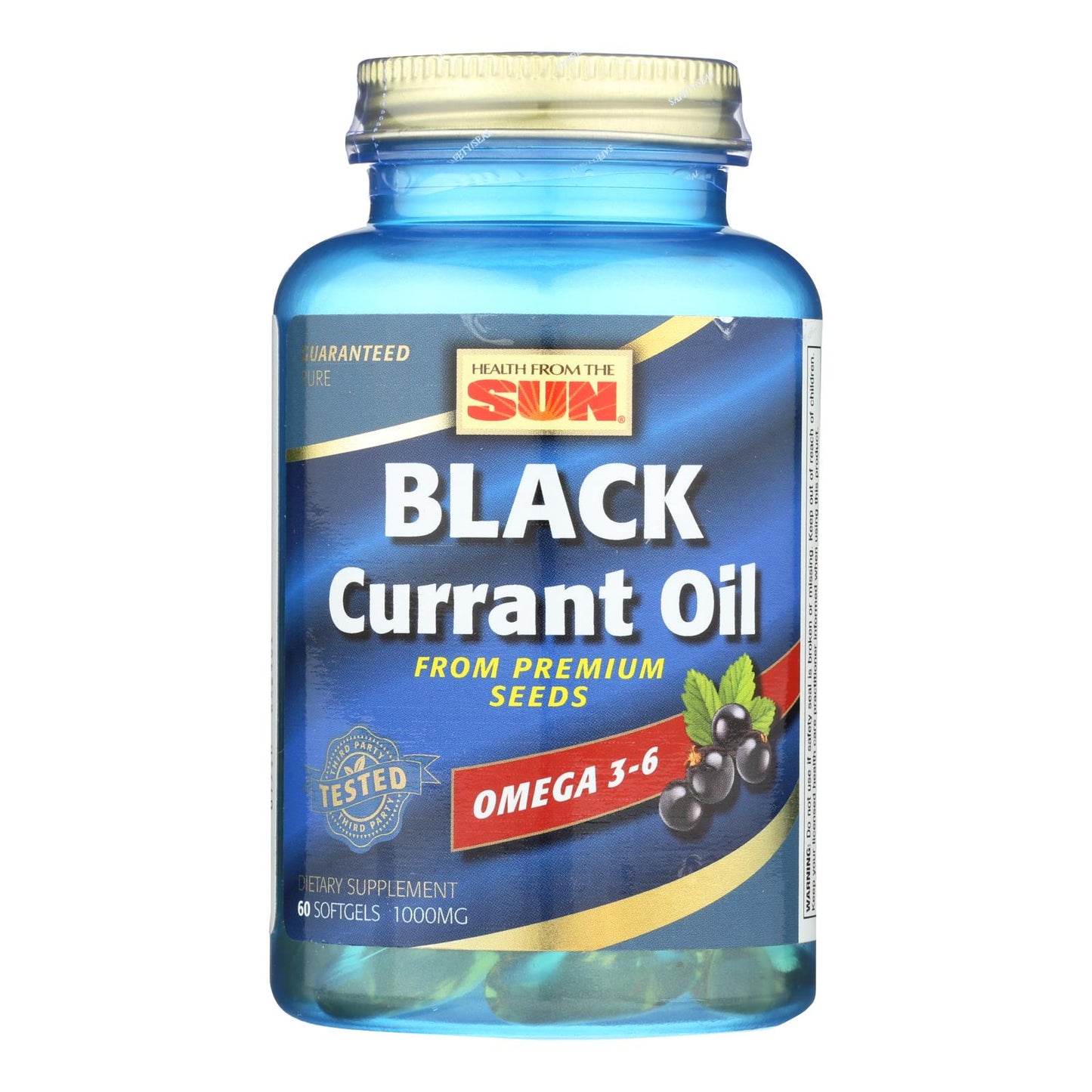 Health From The Sun Black Currant Oil Dietary Supplement - 1 Each - 60 Sgel