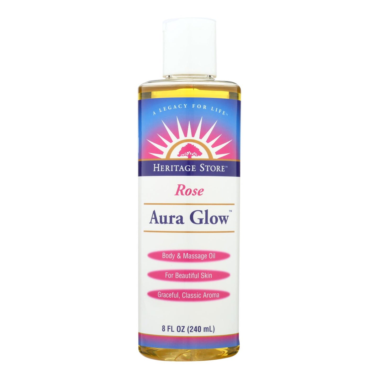 Heritage Products Aura Glow Skin Lotion Rose - 8 Fl Oz