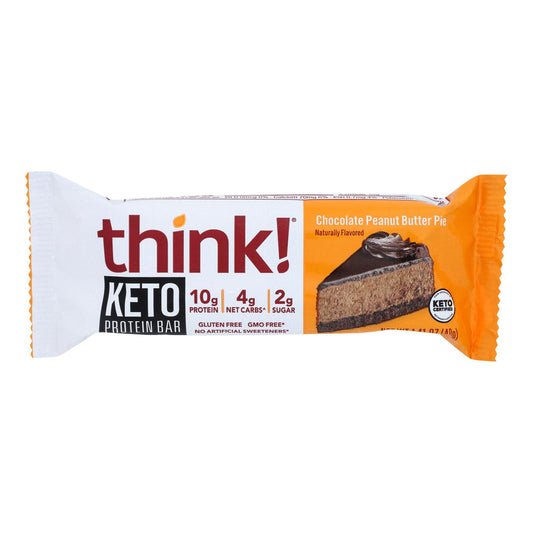 Think! Thin - Bar Keto Prtn Choc Pb Pie - Cs Of 10-1.41 Oz