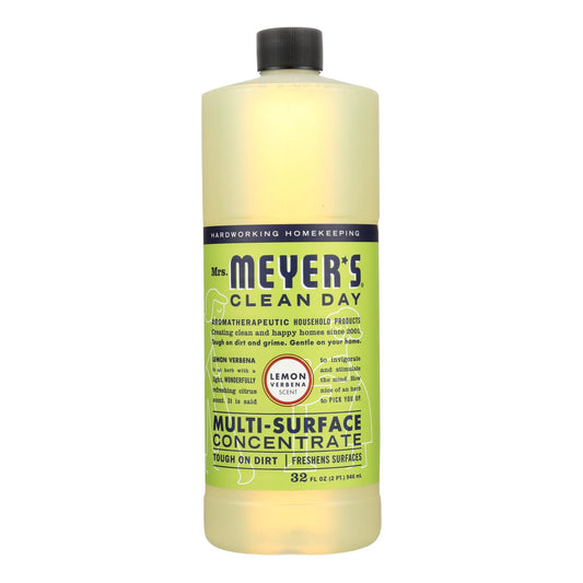 Mrs. Meyer's Clean Day - Multi Surface Concentrate - Lemon Verbena - 32 Fl Oz - Case Of 6