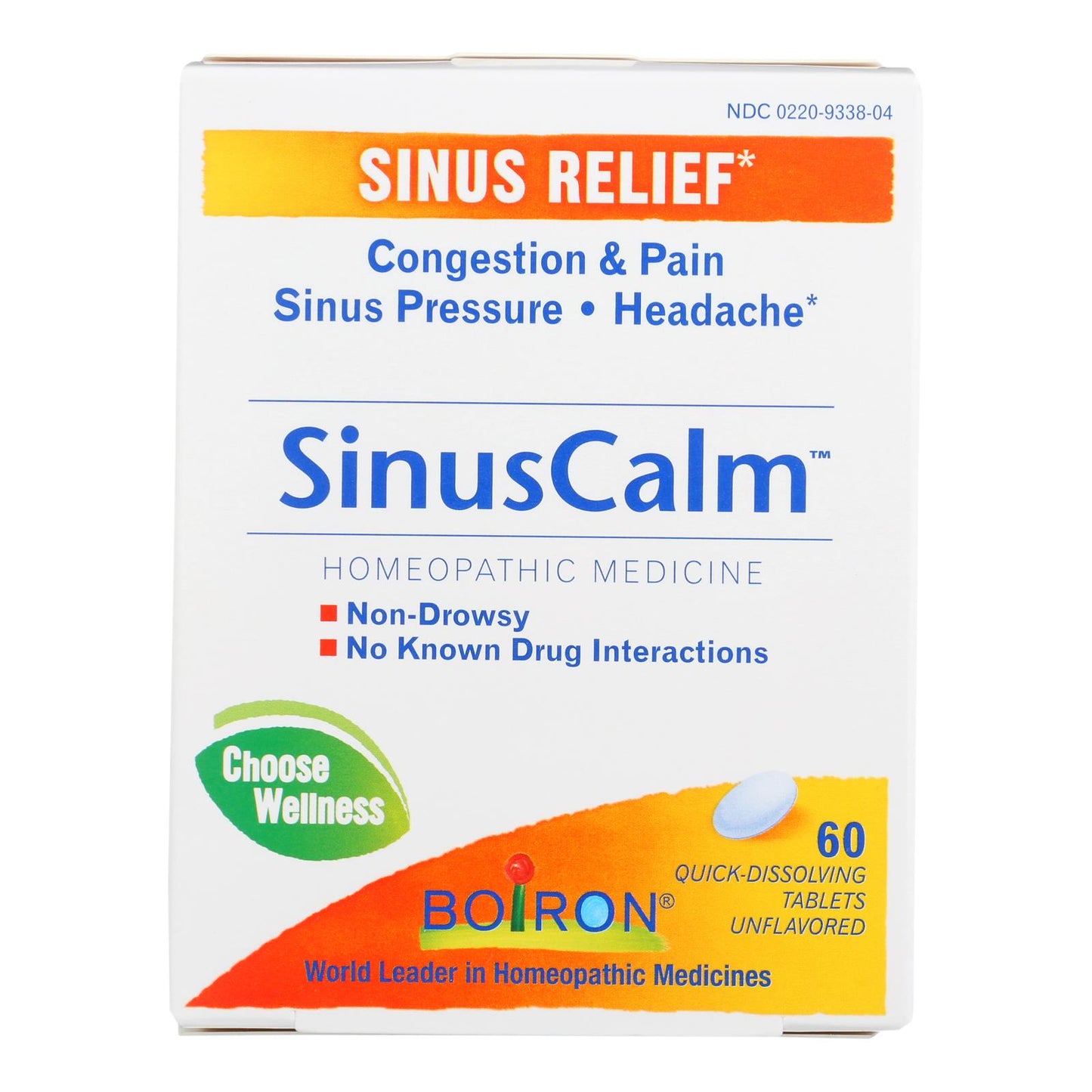 Boiron - Sinus Calm Sinus Relief - 1 Each - 60 Tab