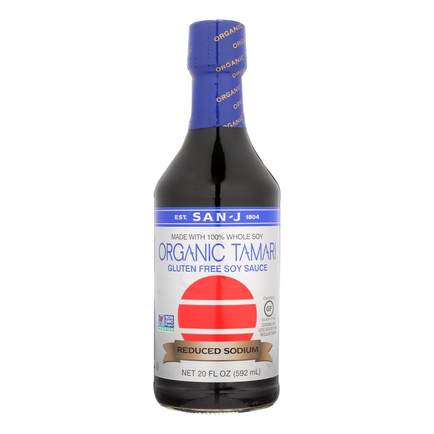 San - J Tamari Soy Sauce - Case Of 6 - 20 Fl Oz.