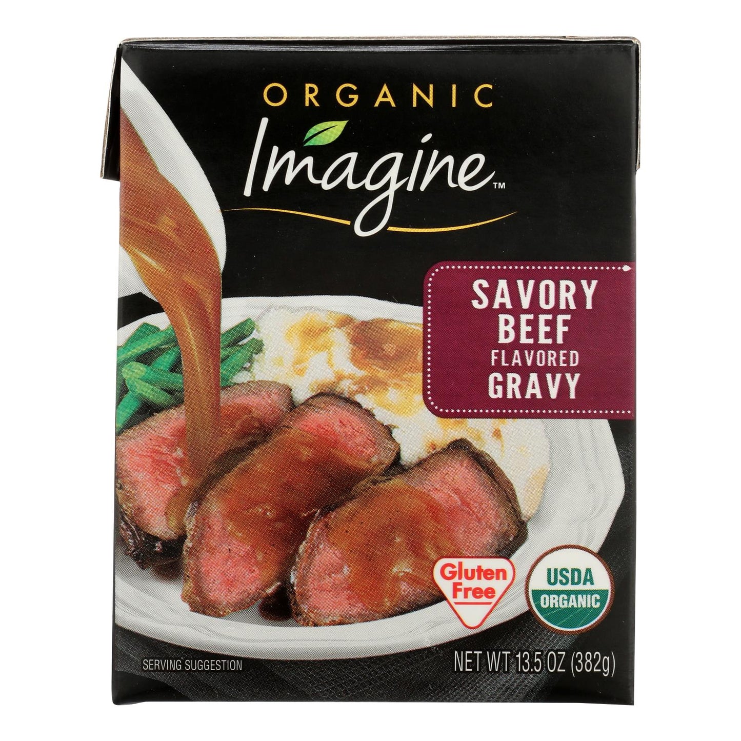 Imagine Foods Organic Gravy - Savory Beef - Case Of 12 - 13.5 Fl Oz