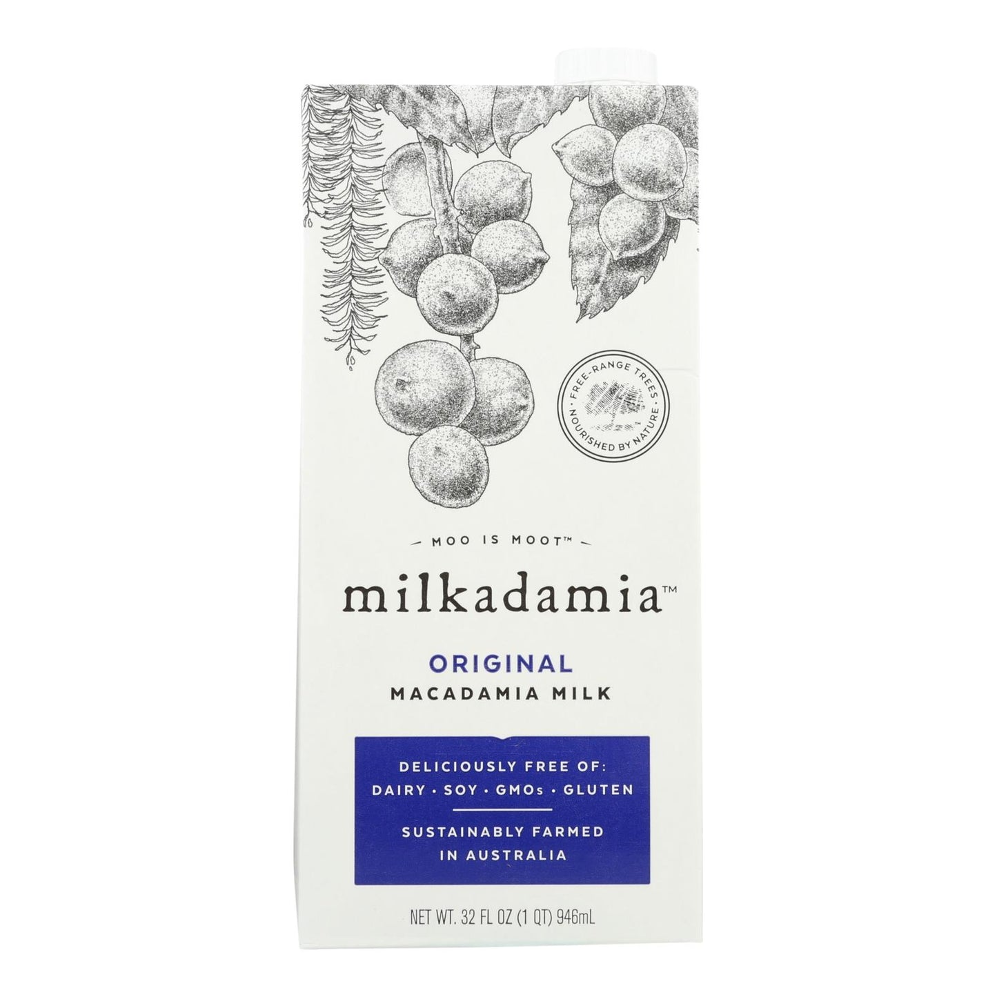 Milkadamia Milk - Original - Case Of 6 - 32 Fl Oz.