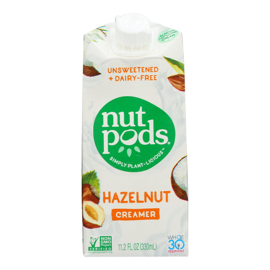 Nutpods - Non-dairy Creamer Hazelnut Unsweetened - Case Of 12 - 11.2 Fl Oz.