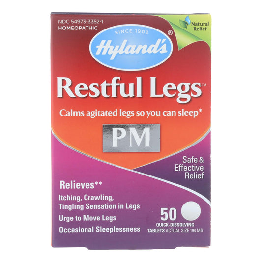 Hylands Homeopathic - Restful Legs Pm - 50 Tab