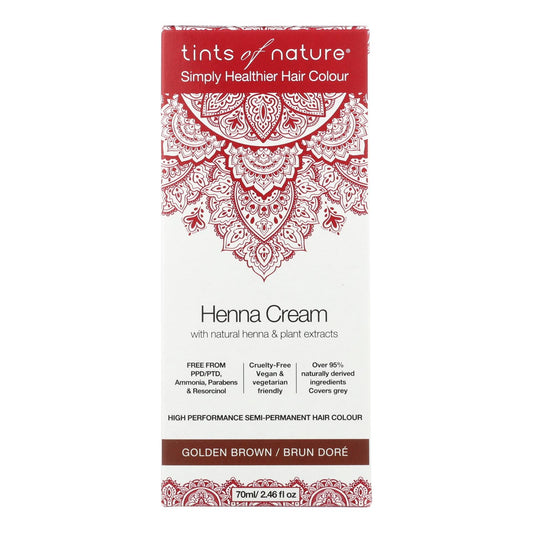 Tints Of Nature - Henna Cream Golden Brown - 2.46 Fz