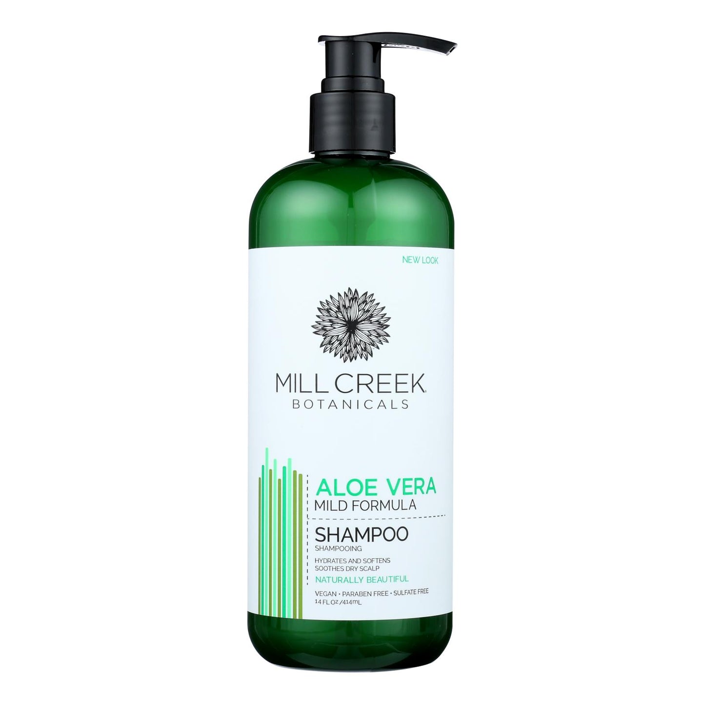 Mill Creek Botanicals Aloe Vera Shampoo Hydrates And  - 1 Each - 14 Fz