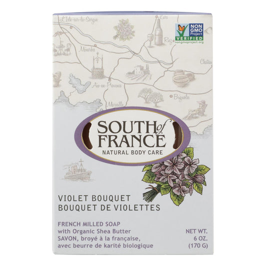 South Of France - Bar Soap Violet Bouquet - 1 Each - 6 Oz