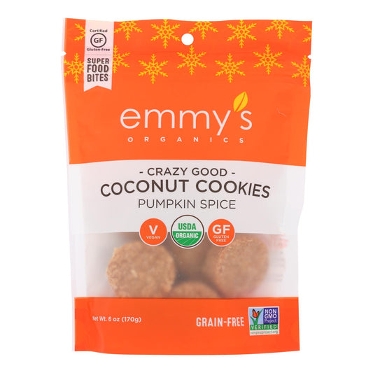 Emmy's Organics - Cookies Pumpkin Spice - Case Of 8 - 6 Oz