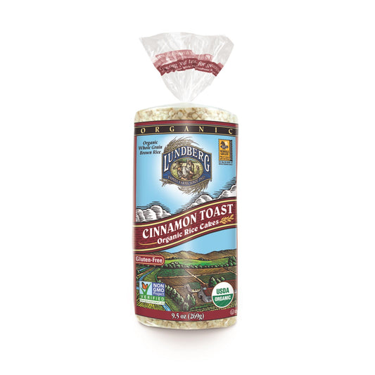 Lundberg Family Farms - Rice Cake Cinnamon Toast - Case Of 6-9.5 Oz