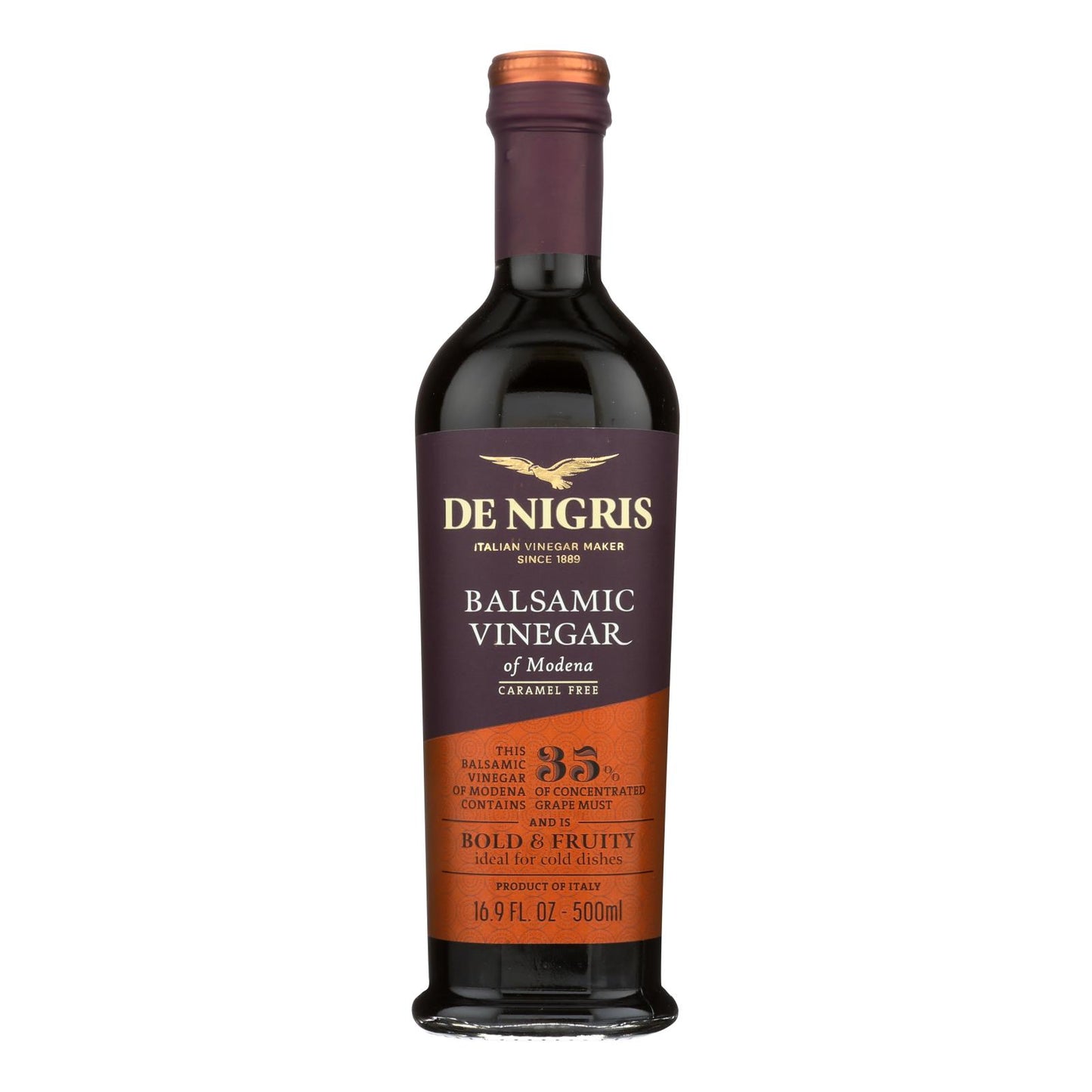 De Nigris - Bronze Eagle Balsamic Vinegar - Case Of 6 - 16.9 Fl Oz.