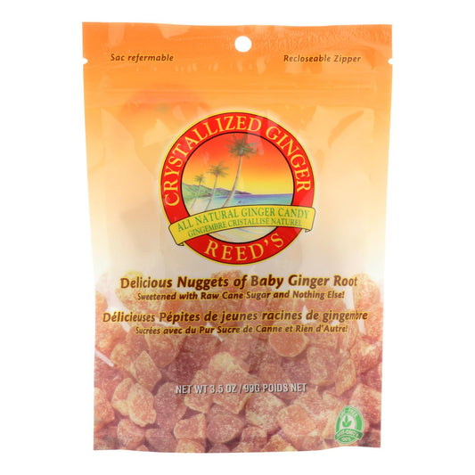 Reed's Ginger Beer Crystallized Ginger - Original - Case Of 12 - 3.5 Oz.