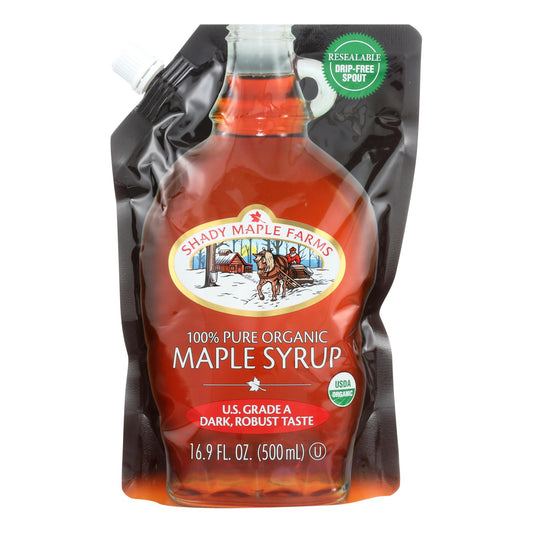 Shady Maple Farms 100 Percent Pure Organic Maple Syrup - Case Of 6 - 16.9 Fl Oz.