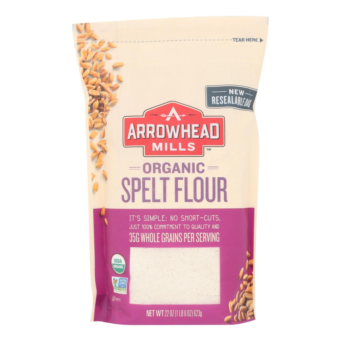 Arrowhead Mills - Organic Spelt Flour - Case Of 6 - 22 Oz.